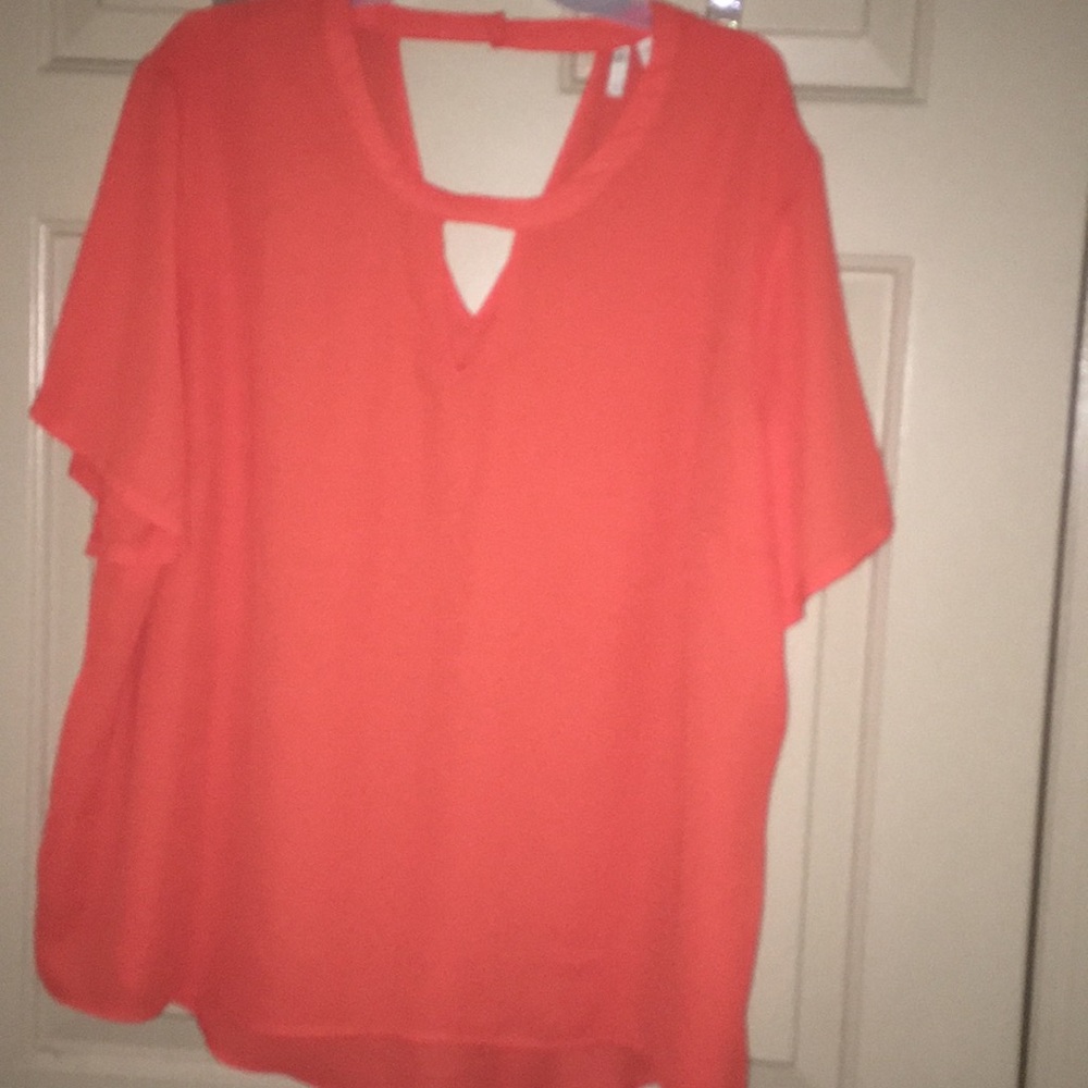Orange blouse